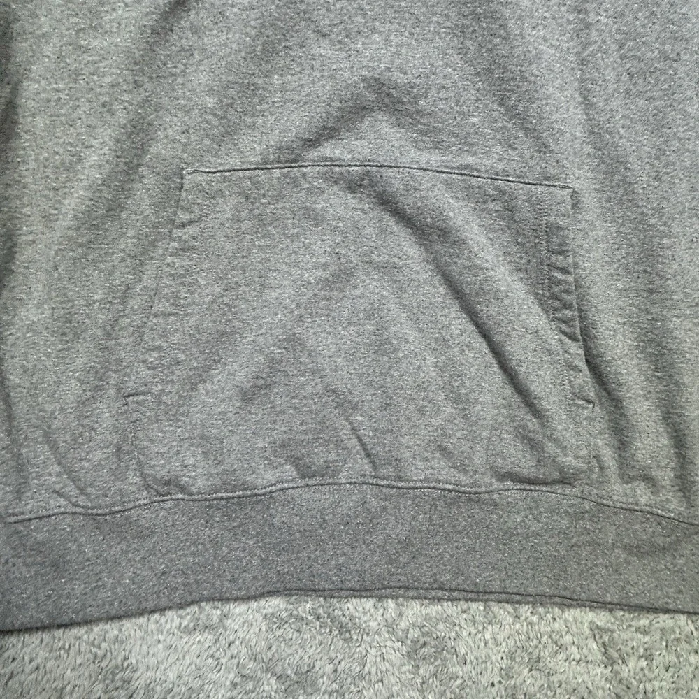 North Face Hoodie Mens XL Gray Heritage Patch Pullover Fleece Sweatshirt *SPOT